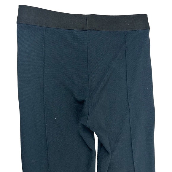 BCBG Maxazria faux leather panel Elastic Waist Pleated Zipper Dark Blue Size XS - Picture 6 of 11